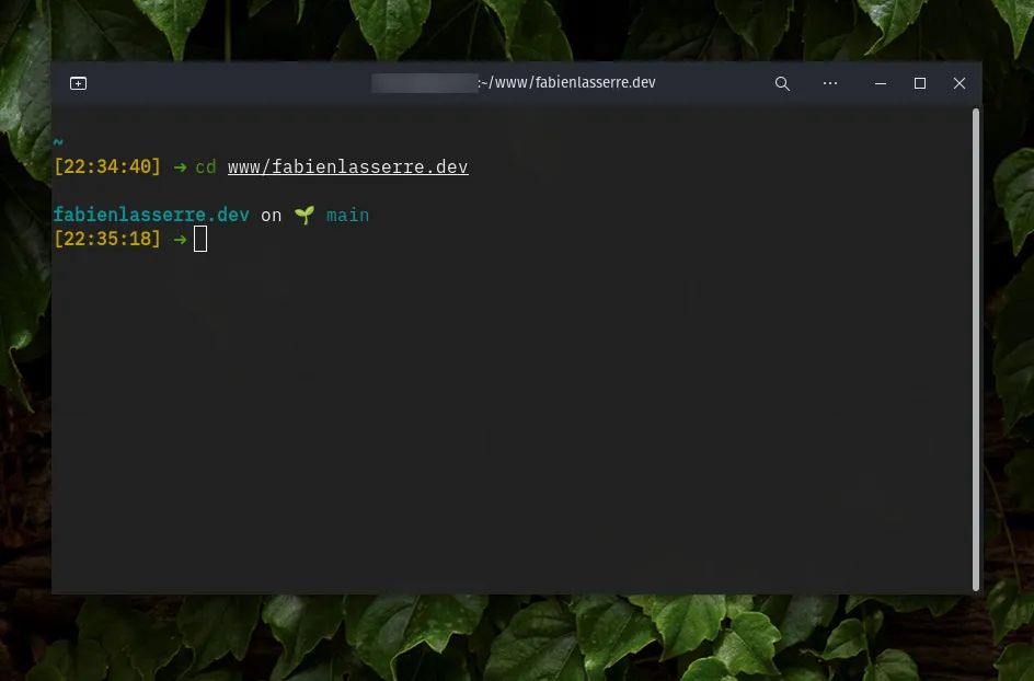 Mon terminal